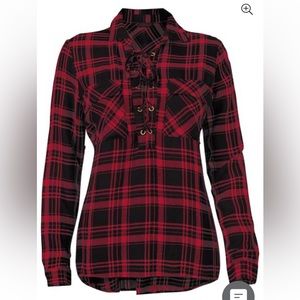 NWOT Red and Black NWOT flannel shirt. Never worn